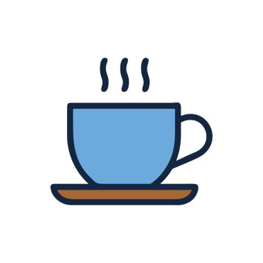 Kahve fincanı ve sıcak çay.