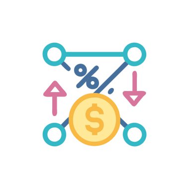 iş grafiği ikon vektör illüstrasyonu