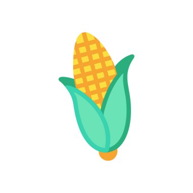 mısır vektörü düz renk simgesi