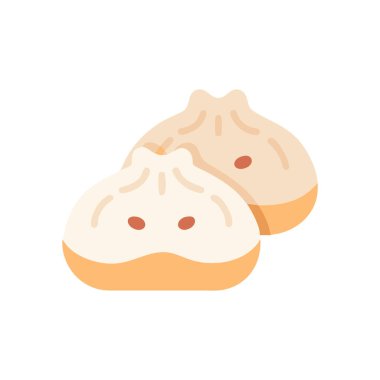 Beyaz arkaplanda beyaz bir pastanın vektör çizimi.