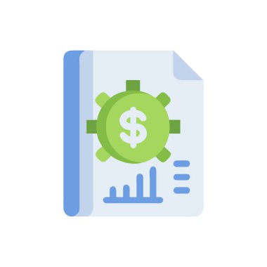 Dolar işaretli dolar simgesinin vektör illüstrasyonu