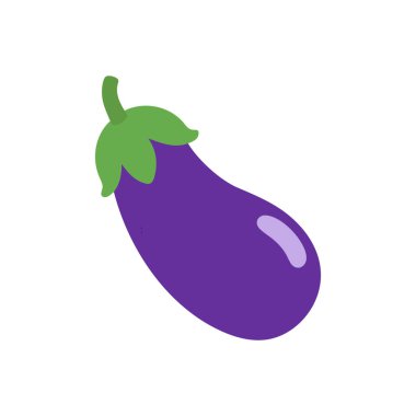 Patlıcan simgesi, düz stil