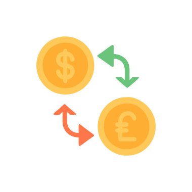 Dolar vektörü düz renk simgesi