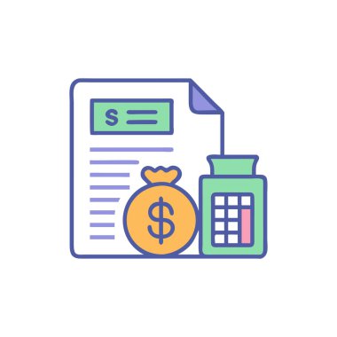 Dolar simgesi olan fatura