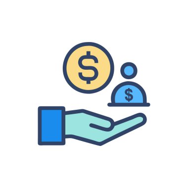 money and dollar icon vector illustration