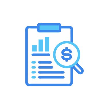 İş analiz simgesi, vektör illüstrasyonu