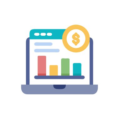 çevrimiçi bankacılık vektör simgesi