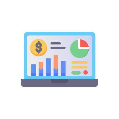 iş analizi vektör renk simgesi