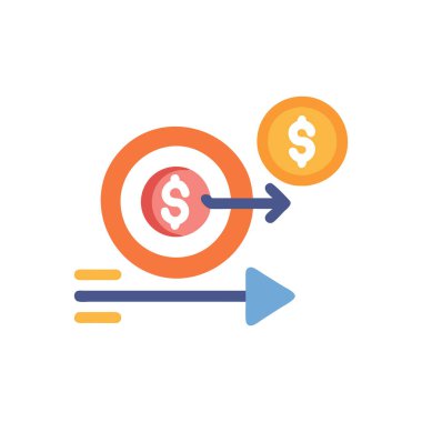 Dolar işareti vektör simgesi