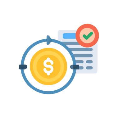 iş ve finans kavramının vektör düz tasarımı.