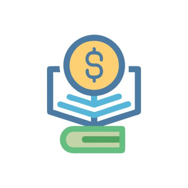 Web ve mobil uygulama tasarımınız için beyaz arkaplanda dolar simgesi vektörü izole edildi, para logosu kavramı