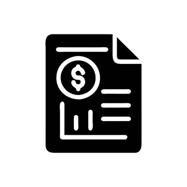 Para simgesinin vektör illüstrasyon tasarımı