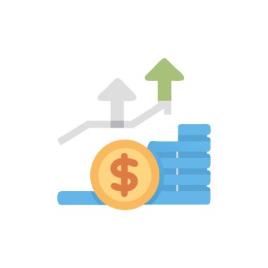 iş vektörü düz renk simgesi