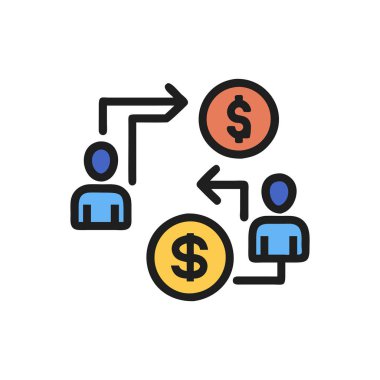 Vektör olarak dolar simgesi. Logotype