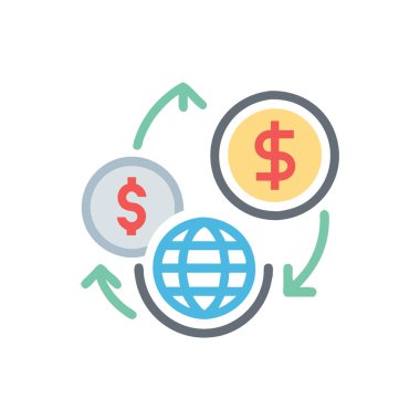 İş Düz Vektörü Simgesi Tasarımı