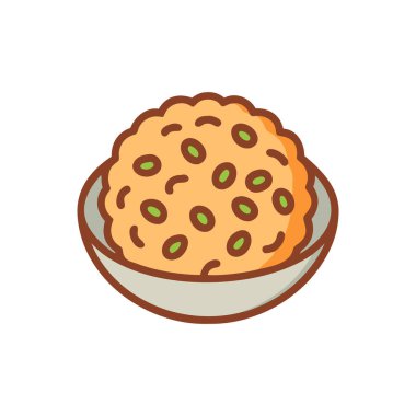 Çizgi film çanağının vektör illüstrasyonu