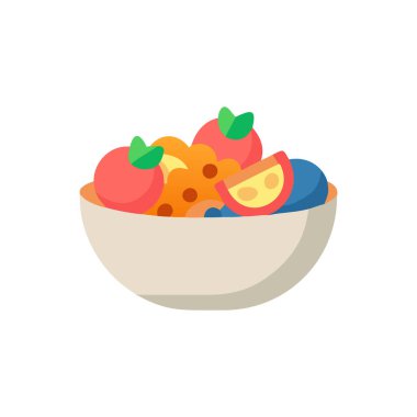 sebze kabının düz tasarımı vektör illüstrasyonu