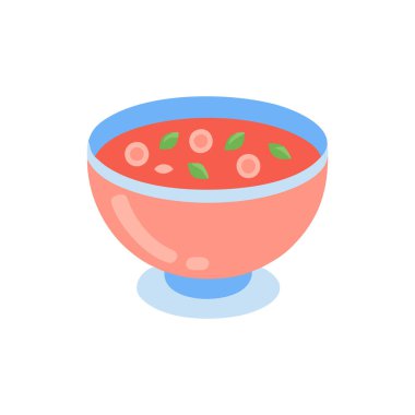 Çorba. Web simgesi basit illüstrasyon