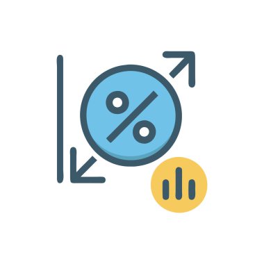 grafik vektörü düz renk simgesi