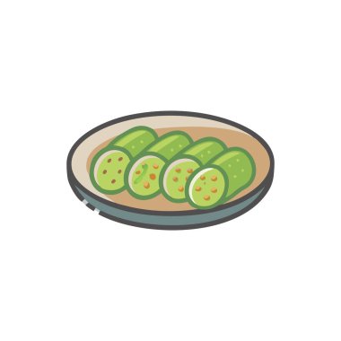 Beyaz arka planda lezzetli taze salatalık.