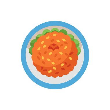 izole yemek ve domates vektör tasarımı