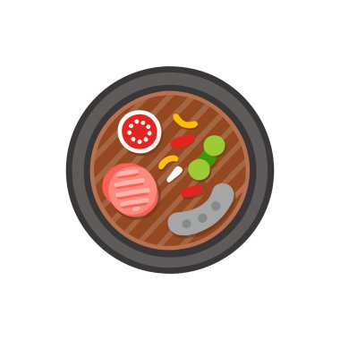 Japon yemek ikonu vektör illüstrasyon tasarımı
