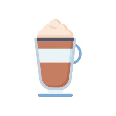 Kahve fincanı ile izole edilmiş ikon