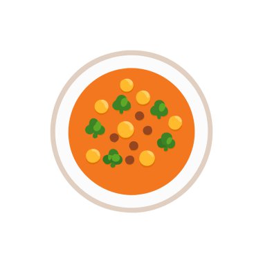 Pizza ikonunun düz tasarımı. vektör