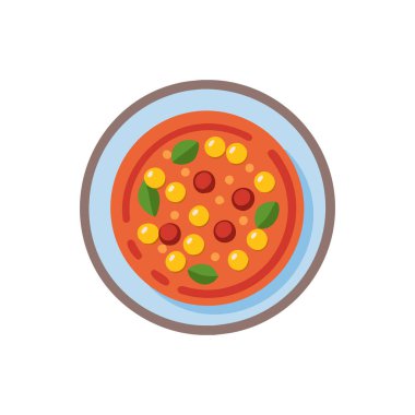 Pizza ikonu. düz tasarım biçim vektör illüstrasyonu 10 birim