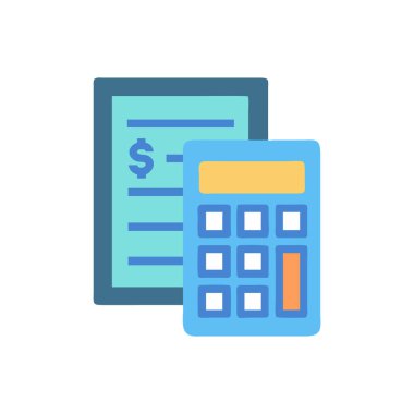 hesap makinesi ve sikkeler simgesi