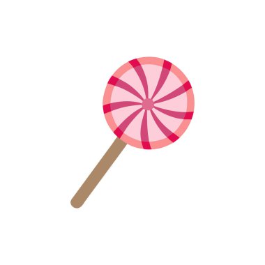 Lolipop şeker ikonu vektör illüstrasyon grafik tasarımı