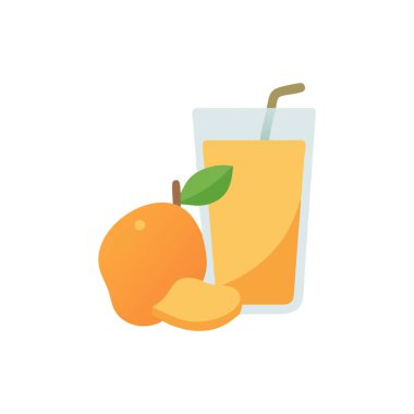 kokteyl simge vektör düz tasarımı