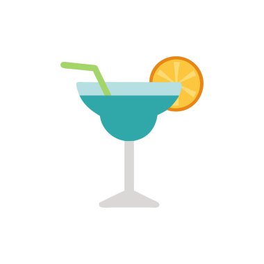 kokteyl düz kutsal kişilerin resmi, vektör çizim