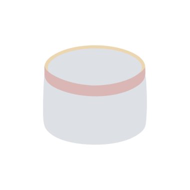 Kırmızı kapaklı bir kremin vektör çizimi.