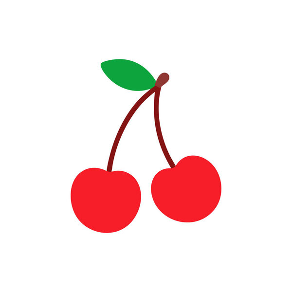 Конструкция векторной иллюстрации вишни