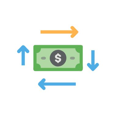 para vektörü düz renk simgesi