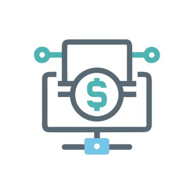 vektör çizim tasarım Doları simgesinin