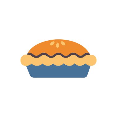 Şeffaf bir arkaplanda kek vektör çizimi. Birinci kalite semboller. Konsept ve grafik tasarımı için vuruş simgesi.