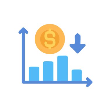 grafik vektörü düz renk simgesi