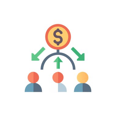 Dolar simgesi vektör illüstrasyonu