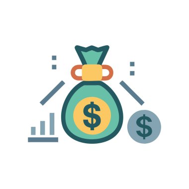 işletme parası düz biçim vektör tasarımı