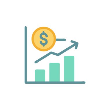iş ve finans ikonu vektör illüstrasyonu