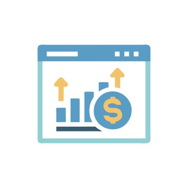 çevrimiçi pazarlama simgesi vektör illüstrasyonu