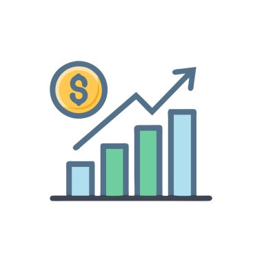 Beyaz arkaplanda grafik vektör simgesi. vektör izole çizimi