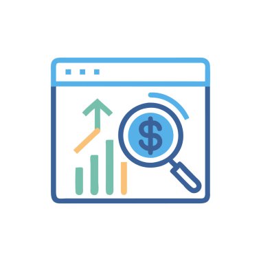 iş analizi vektör çizgisi simgesi, düzenlenebilir çizgi dış plan simgesi