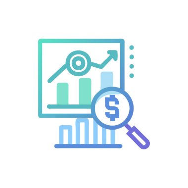 Grafikli arama çubuğunun vektör simgesi