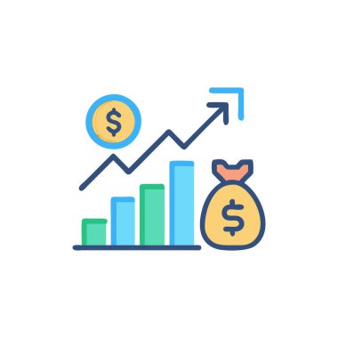 Finansal simgenin vektör illüstrasyonu