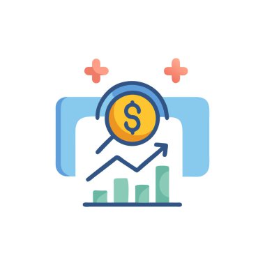iş vektörü düz renk simgesi