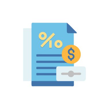 İş ve finans dairesi ikonu. Basit resimleme.