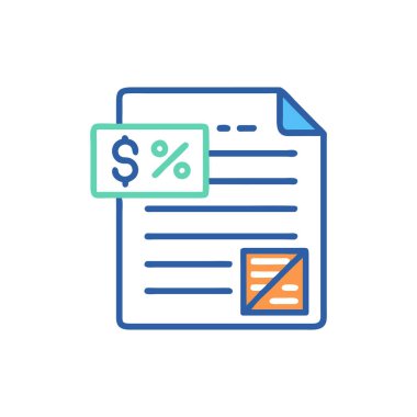 Dolar işareti vektör illüstrasyon tasarımı içeren belge